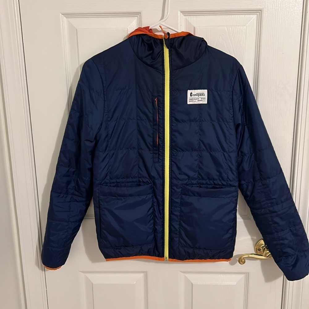 Cotopaxi Teca Cálido Hooded Reversible Jacket In Super Bloom New Size XS - Picture 14 of 16